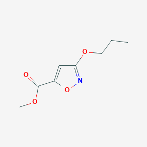 molecular formula C8H11NO4 B11778372 Methyl 3-propoxyisoxazole-5-carboxylate 
