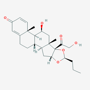 molecular formula C₂₅H₃₄O₆ B117784 (22S)-Budesonide CAS No. 51372-28-2