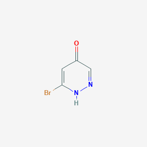 molecular formula C4H3BrN2O B11778464 6-Bromopyridazin-4-ol 
