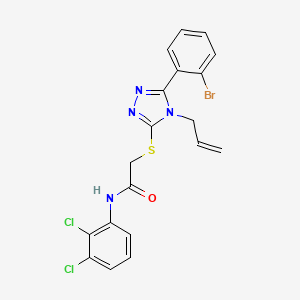 molecular formula C19H15BrCl2N4OS B11778545 2-((4-Allyl-5-(2-bromophenyl)-4H-1,2,4-triazol-3-yl)thio)-N-(2,3-dichlorophenyl)acetamide 