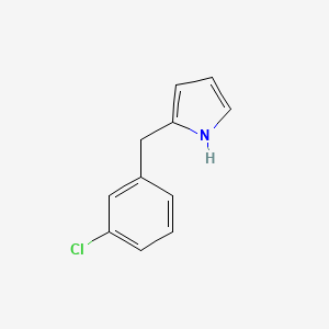 molecular formula C11H10ClN B11778555 2-(3-Chlorobenzyl)-1H-pyrrole CAS No. 1706446-48-1