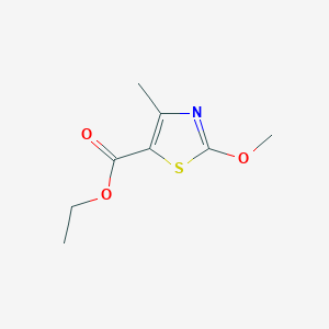 molecular formula C8H11NO3S B11778586 Ethyl 2-methoxy-4-methylthiazole-5-carboxylate 