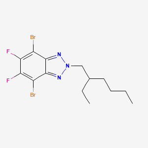 molecular formula C14H17Br2F2N3 B11778636 4,7-Dibromo-2-(2-ethylhexyl)-5,6-difluoro-2H-benzo[d][1,2,3]triazole 