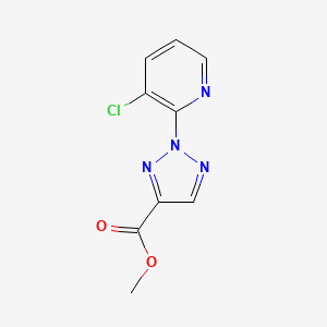 molecular formula C9H7ClN4O2 B11778658 Methyl 2-(3-chloropyridin-2-yl)-2H-1,2,3-triazole-4-carboxylate 