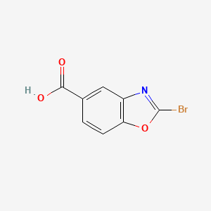 molecular formula C8H4BrNO3 B11778670 2-Bromobenzo[d]oxazole-5-carboxylic acid 