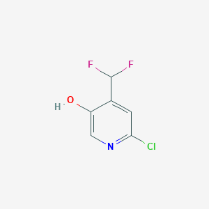 molecular formula C6H4ClF2NO B11778695 6-Chloro-4-(difluoromethyl)pyridin-3-ol 