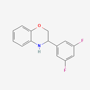 molecular formula C14H11F2NO B11778780 3-(3,5-Difluorophenyl)-3,4-dihydro-2H-benzo[b][1,4]oxazine 
