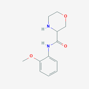 molecular formula C12H16N2O3 B11778803 N-(2-methoxyphenyl)morpholine-3-carboxamide 