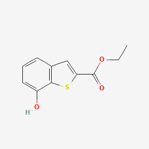 molecular formula C11H10O3S B11778829 Ethyl 7-hydroxybenzo[b]thiophene-2-carboxylate 