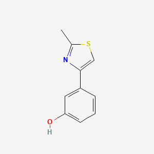 molecular formula C10H9NOS B11778887 3-(2-Methylthiazol-4-yl)phenol 