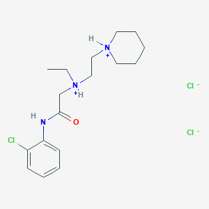 molecular formula C34H54Cl4N6O2 B011779 2'-Chloro-2-(ethyl(2-piperidinoethyl)amino)acetanilide dihydrochloride CAS No. 101651-64-3