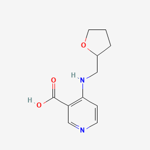 molecular formula C11H14N2O3 B11779068 4-(((Tetrahydrofuran-2-yl)methyl)amino)nicotinicacid 
