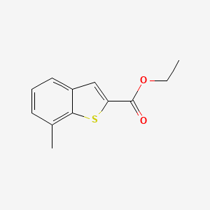 molecular formula C12H12O2S B11779073 Ethyl 7-methylbenzo[b]thiophene-2-carboxylate 