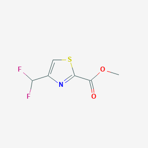 molecular formula C6H5F2NO2S B11779117 Methyl 4-(difluoromethyl)thiazole-2-carboxylate 