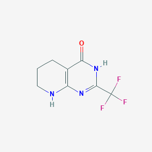molecular formula C8H8F3N3O B11779145 2-(Trifluoromethyl)-5,6,7,8-tetrahydropyrido[2,3-d]pyrimidin-4(3H)-one 
