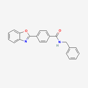 4-(1,3-benzoxazol-2-yl)-N-benzylbenzamide
