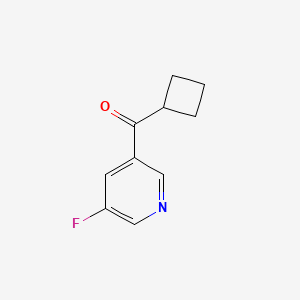 molecular formula C10H10FNO B11779282 Cyclobutyl(5-fluoropyridin-3-yl)methanone 