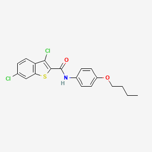 molecular formula C19H17Cl2NO2S B11779312 N-(4-Butoxyphenyl)-3,6-dichlorobenzo[b]thiophene-2-carboxamide 