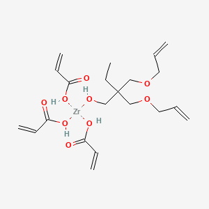 molecular formula C21H34O9Zr B1177932 Zirconium, [2,2-bis[(2-propenyloxy-kappaO)methyl]-1-butanolato-kappaO]tris(2-propenoato-kappaO)- CAS No. 146987-99-7