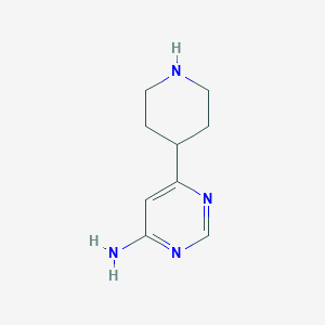 molecular formula C9H14N4 B11779354 6-(Piperidin-4-yl)pyrimidin-4-amine 