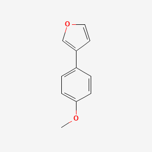 molecular formula C11H10O2 B11779416 3-(4-Methoxyphenyl)furan CAS No. 20842-11-9