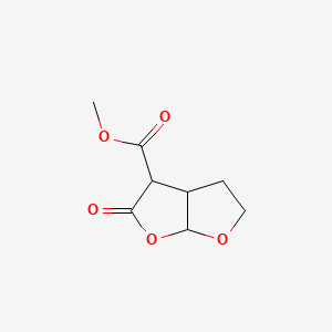 molecular formula C8H10O5 B11779439 Methyl 2-oxohexahydrofuro[2,3-b]furan-3-carboxylate 