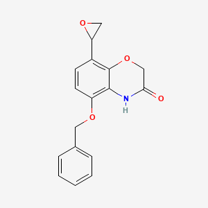 molecular formula C17H15NO4 B11779561 5-(Benzyloxy)-8-(oxiran-2-yl)-2H-benzo[b][1,4]oxazin-3(4H)-one 
