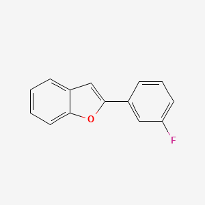 molecular formula C14H9FO B11779608 2-(3-Fluorophenyl)benzofuran 