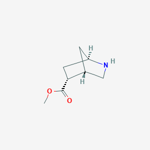 molecular formula C8H13NO2 B11779726 (1R,4S,5R)-Methyl 2-azabicyclo[2.2.1]heptane-5-carboxylate 