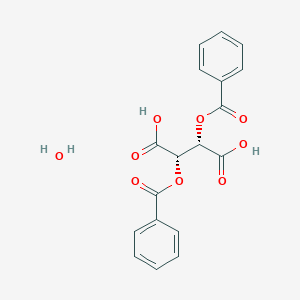 molecular formula C18H14O8 B117798 (+)-Dibenzoyl-D-tartaric acid CAS No. 17026-42-5