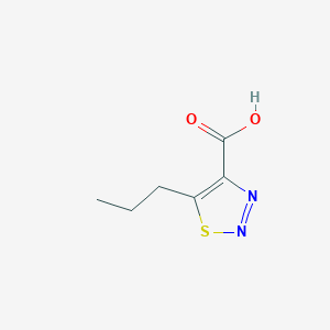 molecular formula C6H8N2O2S B11779806 5-Propyl-1,2,3-thiadiazole-4-carboxylic acid 