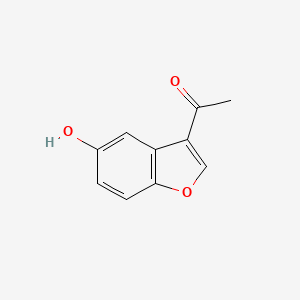 molecular formula C10H8O3 B11779814 1-(5-Hydroxybenzofuran-3-yl)ethanone 