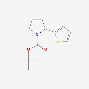 molecular formula C13H19NO2S B11779872 tert-Butyl 2-(thiophen-2-yl)pyrrolidine-1-carboxylate 