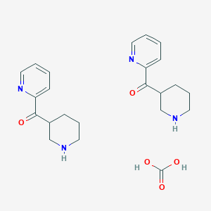molecular formula C23H30N4O5 B11779956 carbonic acid;piperidin-3-yl(pyridin-2-yl)methanone 