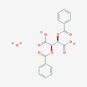 molecular formula C18H14O8 B117801 (+)-Dibenzoyl-D-tartaric acid CAS No. 2743-38-6