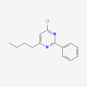 molecular formula C14H15ClN2 B11780198 4-Butyl-6-chloro-2-phenylpyrimidine 
