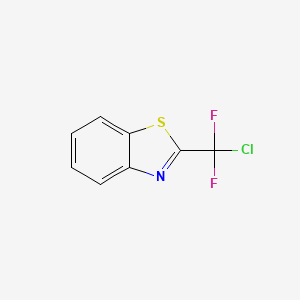 molecular formula C8H4ClF2NS B11780263 2-(Chlorodifluoromethyl)benzo[d]thiazole 