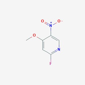 molecular formula C6H5FN2O3 B11780296 2-Fluoro-4-methoxy-5-nitropyridine 
