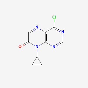 molecular formula C9H7ClN4O B11780326 4-Chloro-8-cyclopropylpteridin-7(8H)-one 