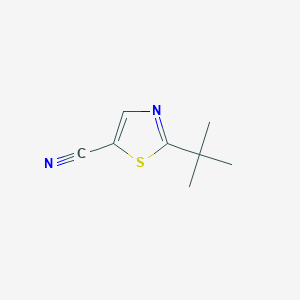 molecular formula C8H10N2S B11780589 2-(tert-Butyl)thiazole-5-carbonitrile 