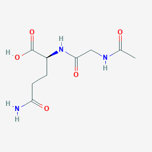 molecular formula C9H15N3O5 B117806 N-Acetyl-L-glycyl-L-glutamine CAS No. 140945-51-3