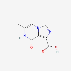molecular formula C8H7N3O3 B11780631 6-Methyl-8-oxo-7,8-dihydroimidazo[1,5-a]pyrazine-1-carboxylic acid 