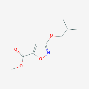 molecular formula C9H13NO4 B11780877 Methyl 3-isobutoxyisoxazole-5-carboxylate CAS No. 1713713-57-5