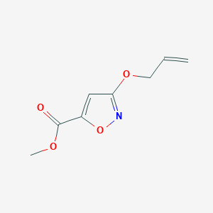 molecular formula C8H9NO4 B11780893 Methyl 3-(allyloxy)isoxazole-5-carboxylate 