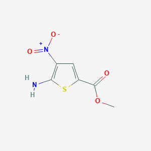molecular formula C6H6N2O4S B011781 Methyl 5-amino-4-nitrothiophene-2-carboxylate CAS No. 106850-17-3