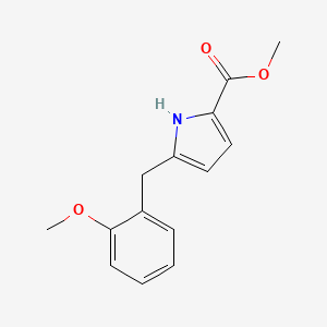 molecular formula C14H15NO3 B11781168 Methyl 5-(2-methoxybenzyl)-1H-pyrrole-2-carboxylate 