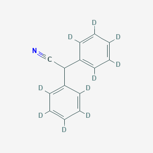 molecular formula C14H11N B117812 2,2-Bis(2,3,4,5,6-pentadeuteriophenyl)acetonitrile CAS No. 80024-91-5