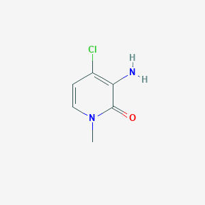 molecular formula C6H7ClN2O B11781204 3-Amino-4-chloro-1-methylpyridin-2(1H)-one 