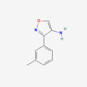 molecular formula C10H10N2O B11781295 3-(m-Tolyl)isoxazol-4-amine 