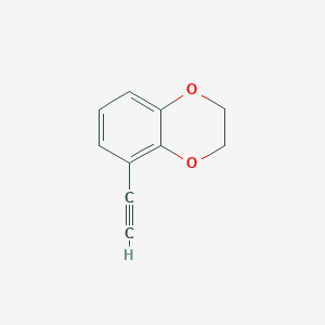 molecular formula C10H8O2 B11781376 5-Ethynyl-2,3-dihydrobenzo[b][1,4]dioxine 